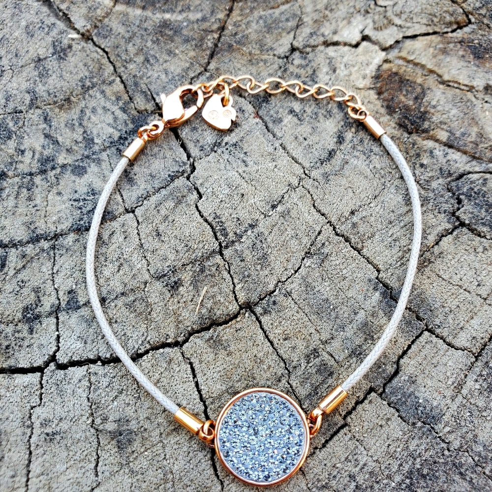 Swarovski Crystal Pave Disk Bracelet